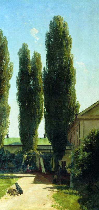 A hot afternoon in the southern estate by Volodymyr Orlovsky, hand-painted botanical oil painting reproduction on canvas