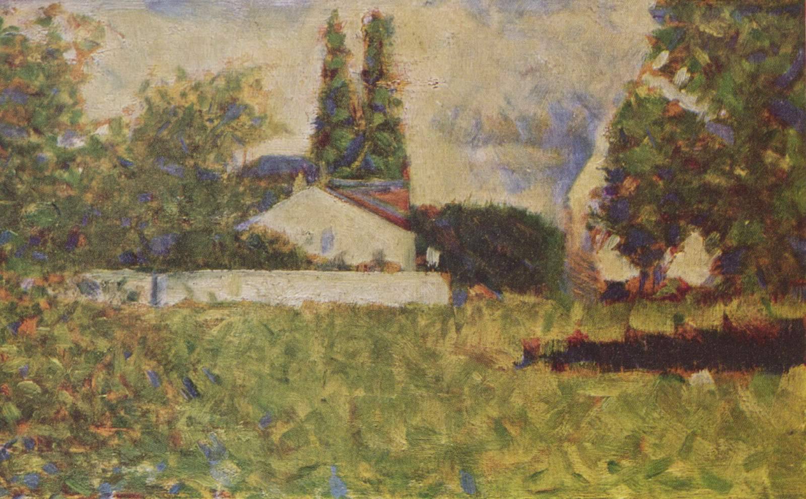 A house between trees - Georges Seurat