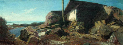 A house near the sea in living room