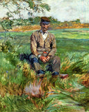 A Laborer at Celeyran by Henri de Toulouse-Lautrec — male oil painting wall art, Post Impressionism