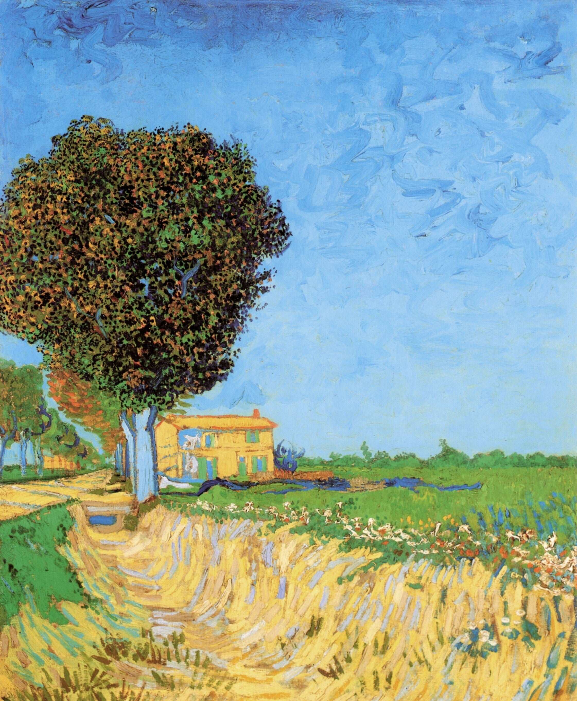 A Lane near Arles - Vincent van Gogh