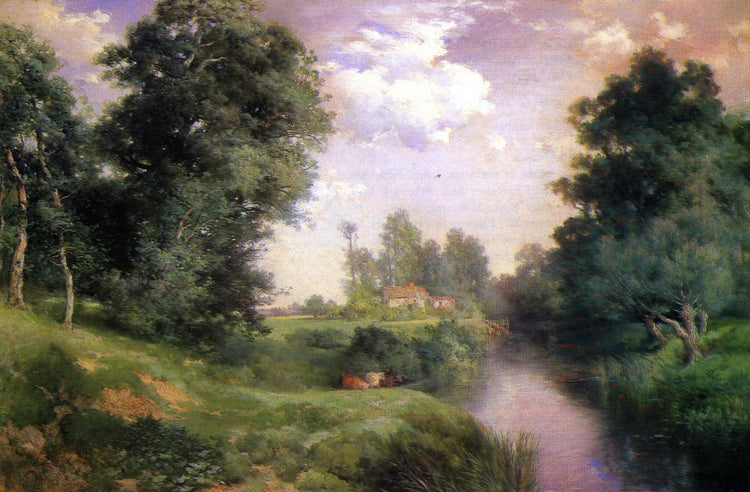 A Long Island River - Thomas Moran