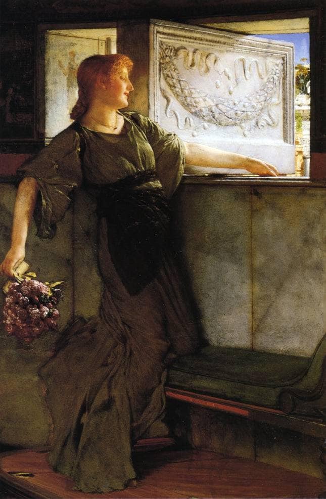 A Love Missle by Sir Lawrence Alma-Tadema — hand-painted portrait oil painting reproduction on canvas