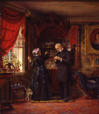 A Lover of Old China by Edward Lamson Henry — hand-painted portrait oil painting reproduction on canvas