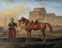 A Mameluk Leading His Horse by Carle Vernet — heritage oil painting wall art, Neoclassicism