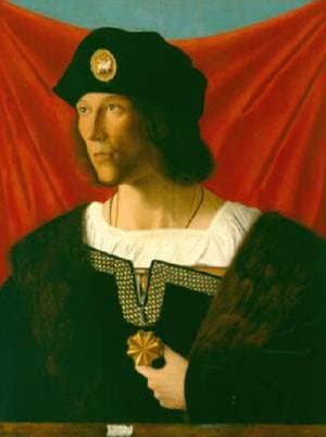 A Man by Bartolomeo Veneto — hand-painted portrait oil painting reproduction on canvas