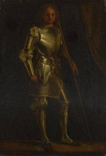 A Man in Armour on gallery wrap