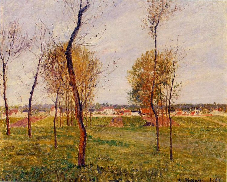 A Meadow in Moret - Camille Pissarro