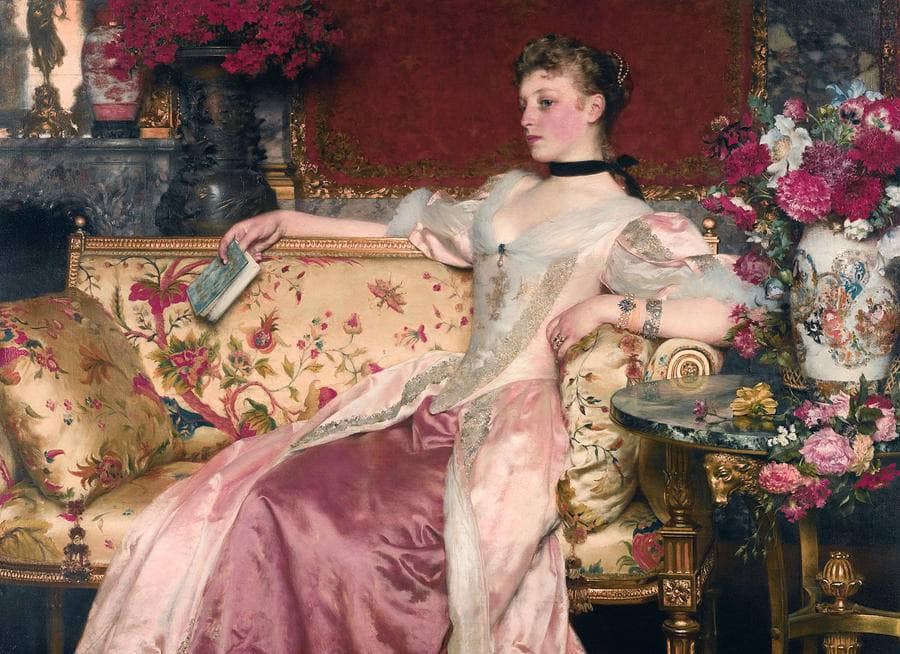 A Moment of Repose by Wladyslaw Czachorski — hand-painted portrait oil painting reproduction on canvas