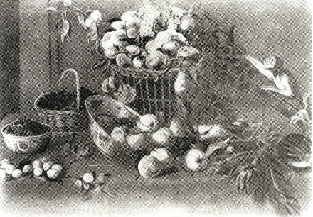 A Monkey Among Fruit by Frans Snyders — hand-painted photography oil painting reproduction on canvas