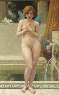 A Nymph by a Fountain