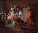 Pasha Having His Mistressâs Portrait Painted by Charles-Andre van Loo (Carle van Loo) — hand-painted portrait oil painting reproduction on canvas
