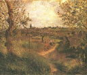 A Path Across the Fields by Camille Pissarro — rural oil painting wall art, Impressionism