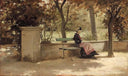 A peaceful rest by Cristiano Banti — male oil painting wall art, Realism