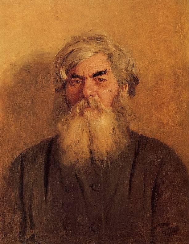A Peasant with an Evil Eye by Ilya Repin — hand-painted portrait oil painting reproduction on canvas