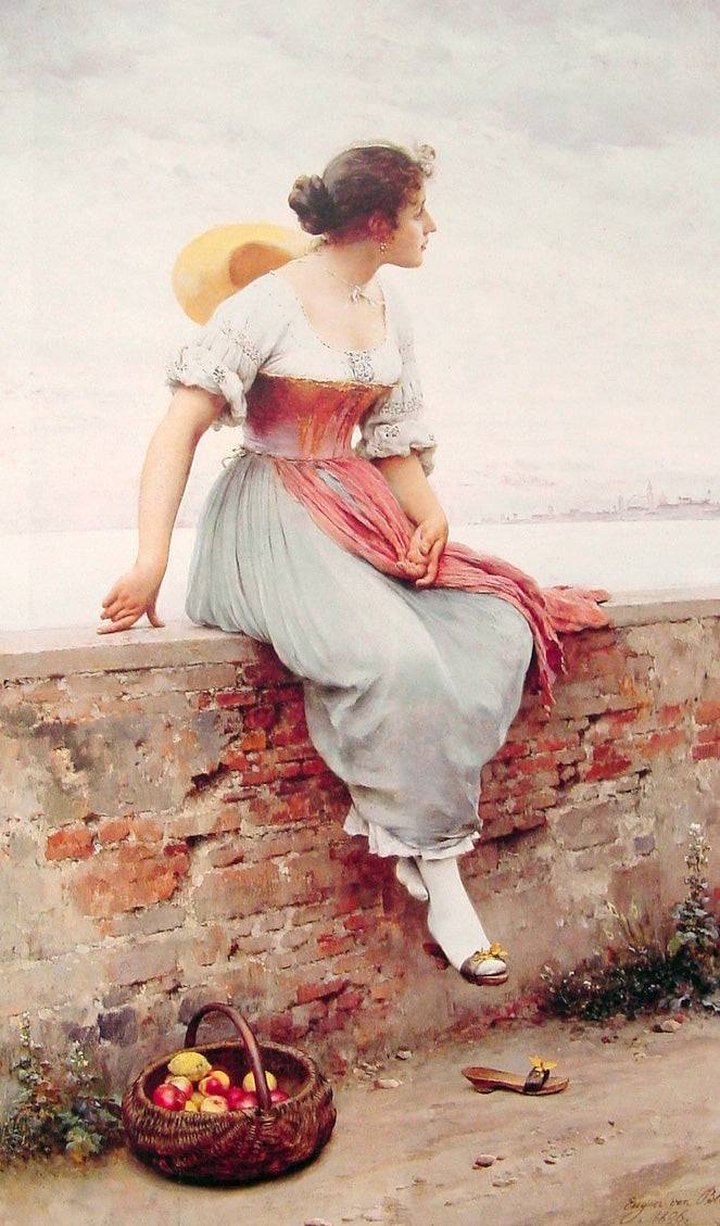 A Pensive Moment - Eugene de Blaas