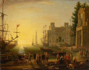 A Port Scene with the Villa Medici - Claude Lorrain