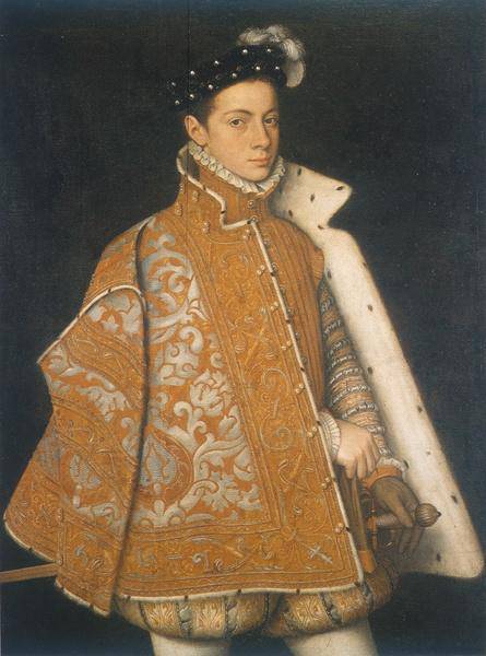 A portrait of a young Alessandro Farnese, the future Duke of Parma - Sofonisba Anguissola