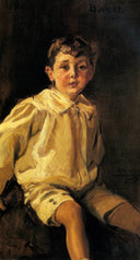 A Portrait of Basil Mundy by Joaquín Sorolla — male oil painting wall art, Impressionism