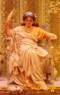 A Reverie by Albert Joseph Moore — hand-painted cultural oil painting reproduction on canvas