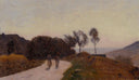 A Road in the Countryside, Near Lake Leman by Camille Corot — hand-painted botanical oil painting reproduction on canvas