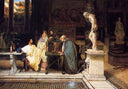 A Roman Art Lover by Sir Lawrence Alma-Tadema — group oil painting wall art, Romanticism