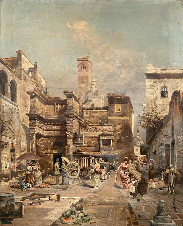 A Roman street scene