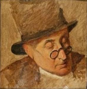 A Roman street scribe by Ernst Meyer — hand-painted portrait oil painting reproduction on canvas