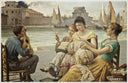 A Serenade for the Lacemakers by Antonio Paoletti — group oil painting wall art, Romanticism