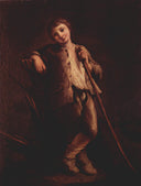 A Shepherd Boy by Pietro Longhi — male oil painting wall art, Rococo