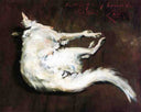 A Sketch of My Hound Kuttie by William Merritt Chase — hand-painted animal oil painting reproduction on canvas