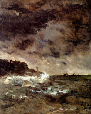 A Stormy Night - Alfred Stevens