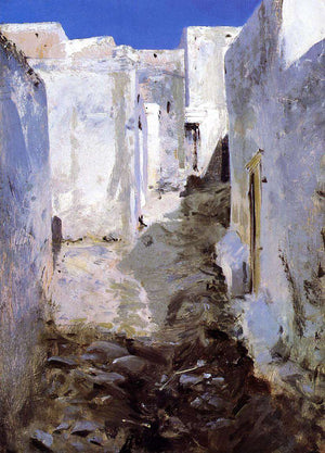 A Street in Algiers - John Singer Sargent