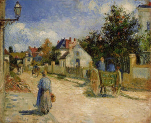 A Street in Pontoise - Camille Pissarro