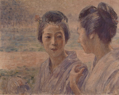 A Stroll by Fujishima Takeji — oil painting reproduction