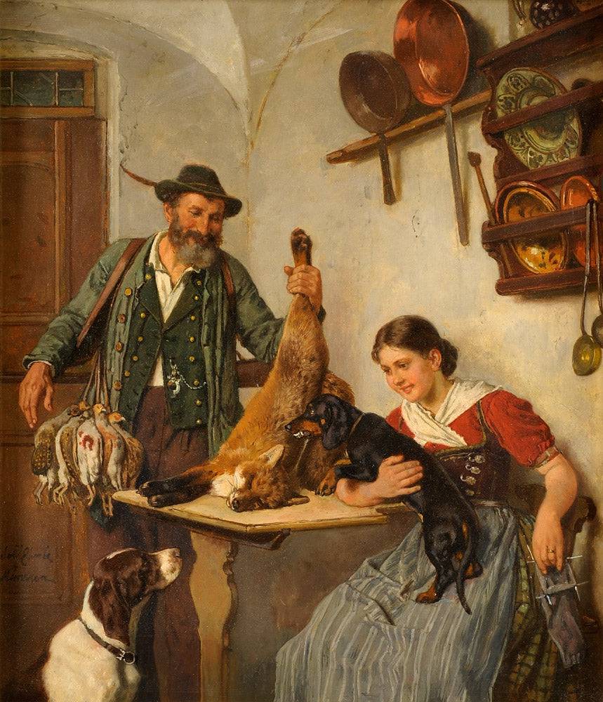 A successful hunt - Adolf Eberle