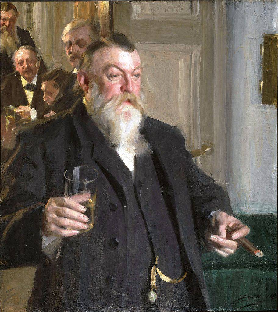 A Toast in the Idun Society - Anders Zorn