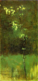 A Tree in Blossom by Mikhail Nesterov, flower oil painting wall art, Impressionism