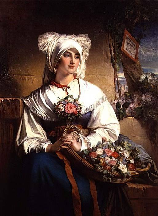 A Trieste Flowergirl - Jean-François Portaels