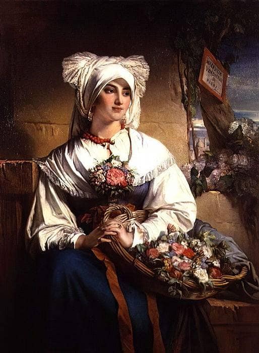 A Trieste Flowergirl on gallery wrap