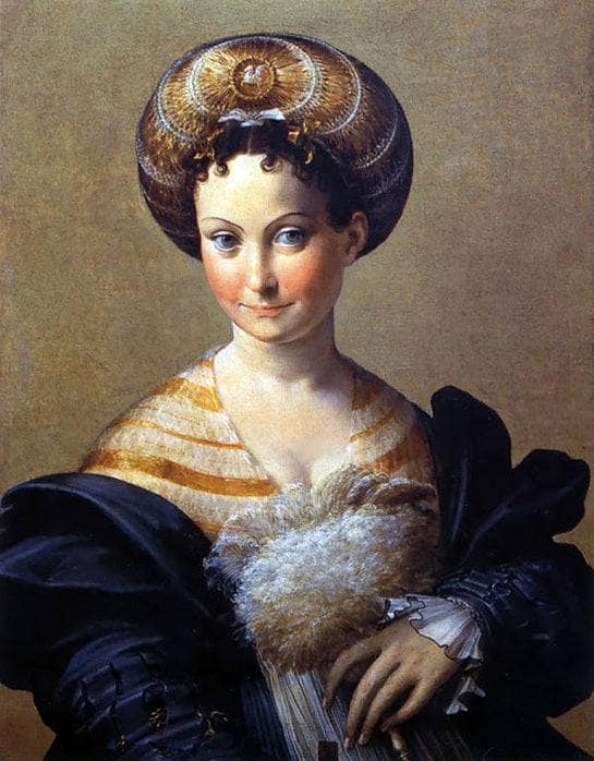 A Turkish Slave by Parmigianino — hand-painted portrait oil painting reproduction on canvas