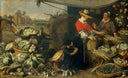 A Vegetable Stall by Frans Snyders — hand-painted cultural oil painting reproduction on canvas