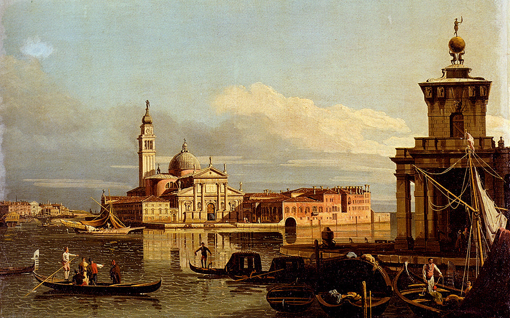 A View In Venice From The Punta Della Dogana Towards San-Giorgio Maggiore - Bernardo Bellotto