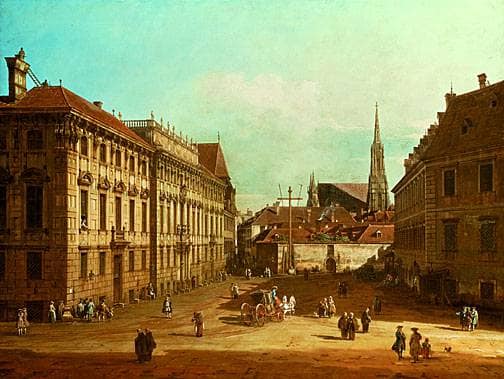 A view of the Lobkowicz Palace in Vienna