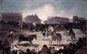 A Village Bullfight by Francisco Goya — hand-painted animal oil painting reproduction on canvas