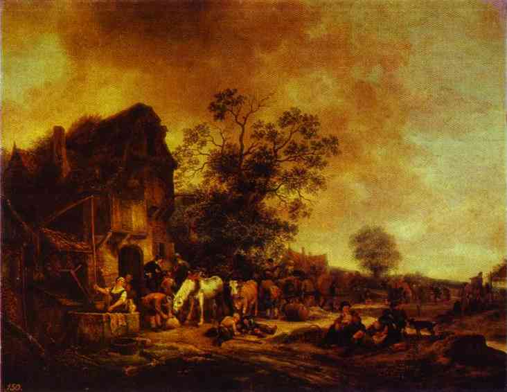 A Village Inn - Adriaen van Ostade