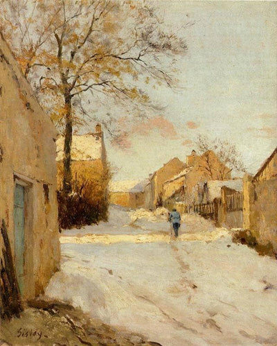 A Village Street in Winter in hallway