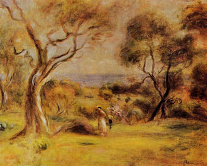 A Walk by the Sea - Pierre-Auguste Renoir