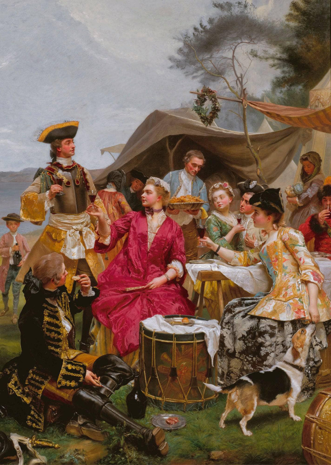 A warm welcome by Gustave Jacquet — hand-painted cultural oil painting reproduction on canvas