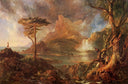 A Wild Scene by Thomas Cole — mountain oil painting wall art, Romanticism